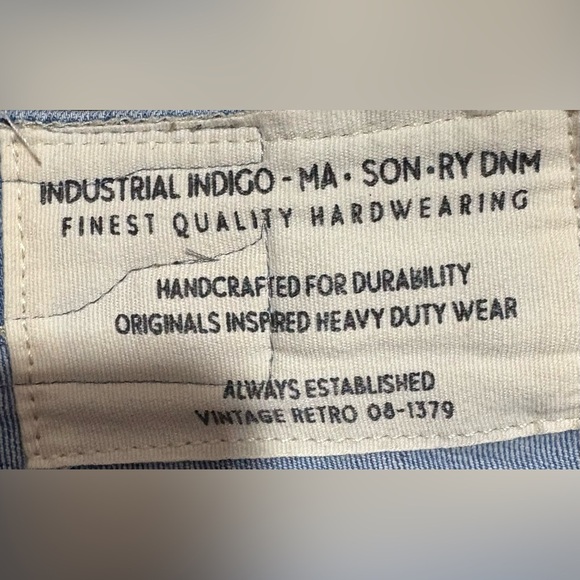 Blue Skinny Distressed Jeans size 32 by 32 - Picture 2 of 5